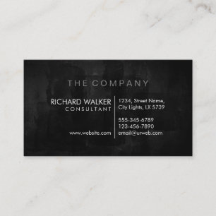 Professional Elegant Subtle Chalkboard Modern Business Card