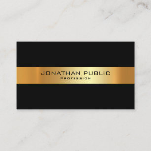 Professional Elegant Template Black And Gold Business Card