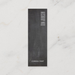 Professional elegant tile minimalism chalkboard mini business card
