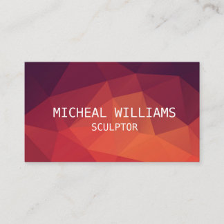 Professional Elegant Unique Modern Polygon Business Card