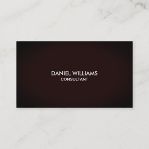 Professional Elegant Unique Modern Red Consultant Business Card