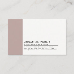 Professional Elegant Vintage Colour Creative Plain Business Card