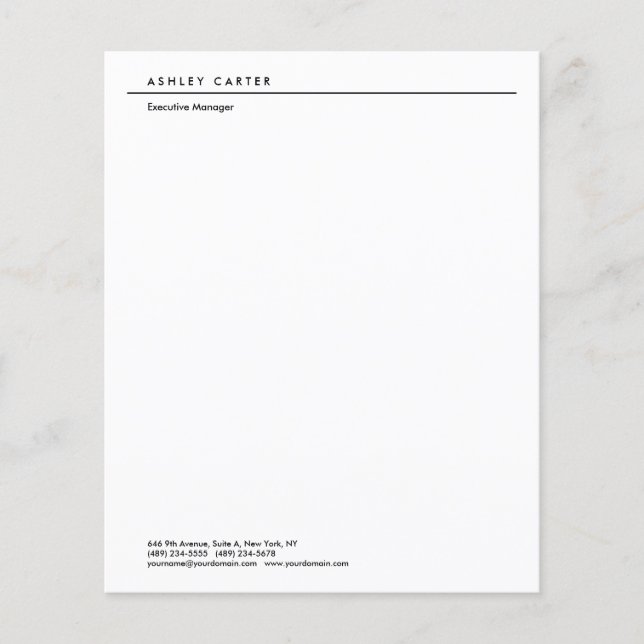 Professional elegant white plain minimalist modern (Front)