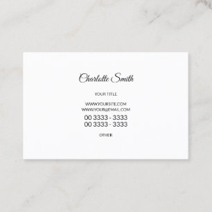 Professional Elegante Minimalistische Business Card