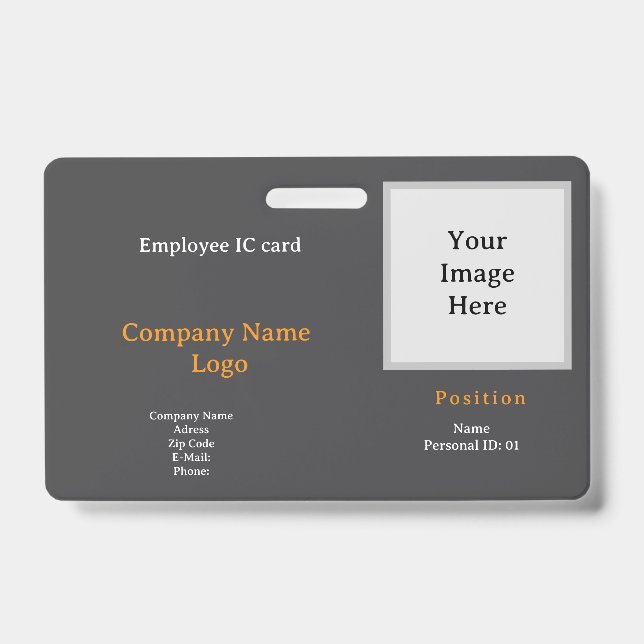 Professional Employee ID Card – Modern Badge (Front)
