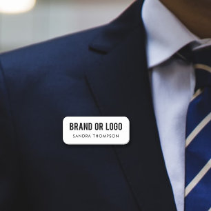 Professional Employee Name Business Logo   Tag