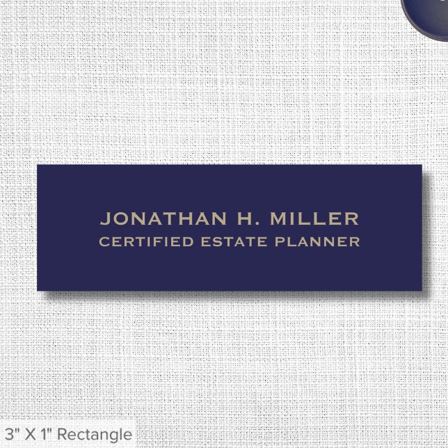 Professional Employee Name Tag with Title (Creator Uploaded)