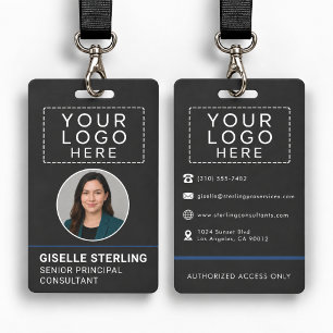 Professional Employee Photo Company Badge ID Badge
