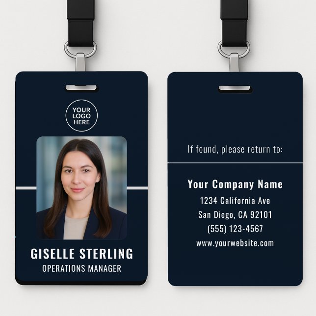 Professional Employee Photo ID Company Work  Badge (Creator Uploaded)