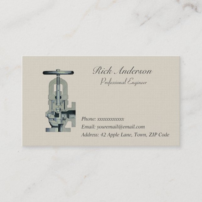 Professional Engineer Business Cards (Front)