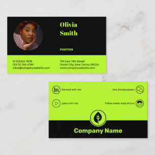 Professional Entrepreneur Small Business Card