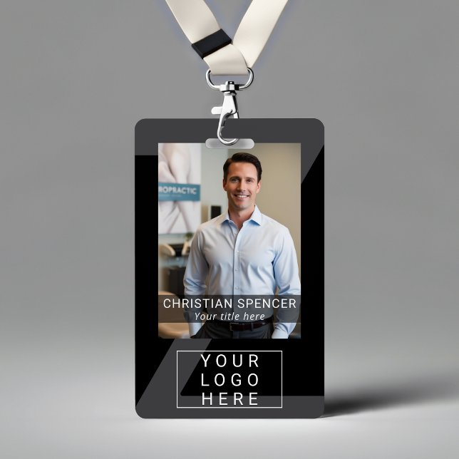 Professional Event ID Lanyard name QR code photo ID Badge (Creator Uploaded)