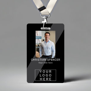 Professional Event ID Lanyard name tag photo Badge