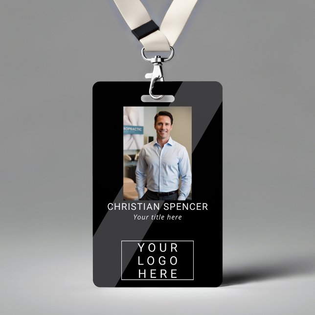 Professional Event ID Lanyard name tag photo Badge (Creator Uploaded)