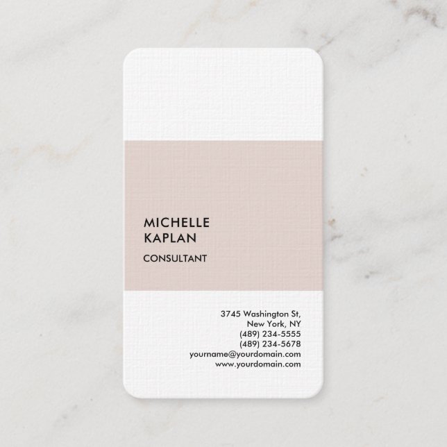 Professional Exclusive Special Unique  Business Card (Front)