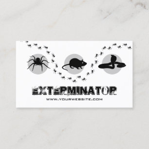 Professional Exterminator Pest Control Business Card