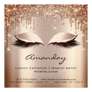 Professional Eyelash Extension Micorblading Wax Photo Print