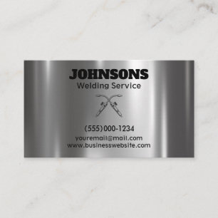 Professional Fabricator Welding Service Business Card