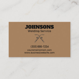 Professional Fabricator Welding Service Business Card