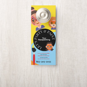 Professional Facepainting Face Artist Door Hanger