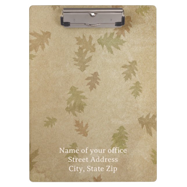 Professional Fall Theme Clipboard (Front)