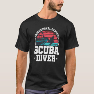 Professional Fantasy Scuba Diver Retro Vintage Div T-Shirt