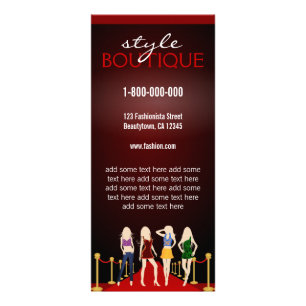 Professional Fashion Stylist Rack Cards
