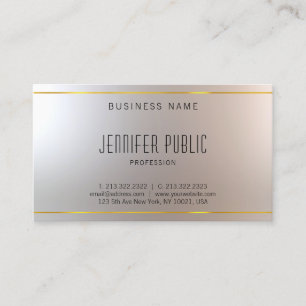 Professional Fashionable Modern Design Glamour Business Card