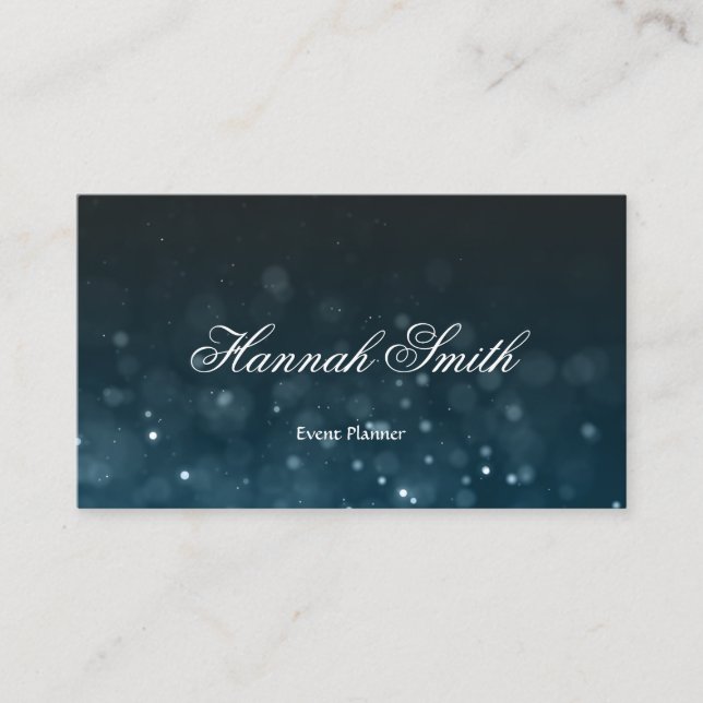 Professional faux glamourous modern elegant plain business card (Front)