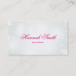 Professional faux glamourous modern elegant plain business card
