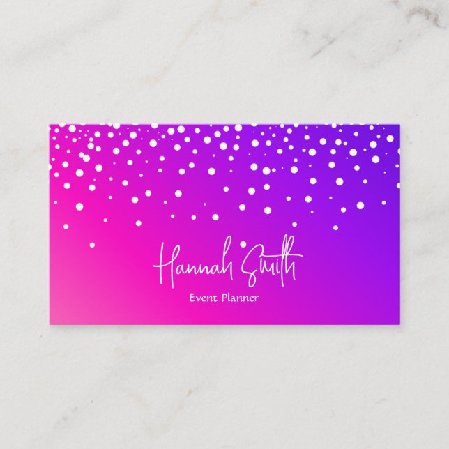 Professional faux glamourous modern elegant plain business card (Front)