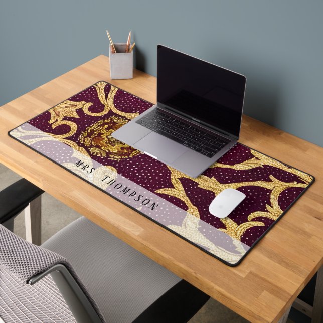 Professional Faux Leather Rhinestone Desk Mat (Office 2)