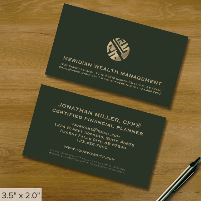 Professional Financial Planner Business Cards (Creator Uploaded)