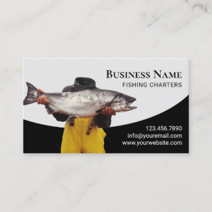 Professional Fisherman Fishing Charters Business Card