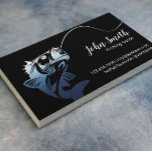 Professional Fishing Guide Fishing Charters Business Card<br><div class="desc">Professional Fishing Guide Service Black Business Card.</div>