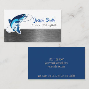 Professional Fishing Guide Service Business Card