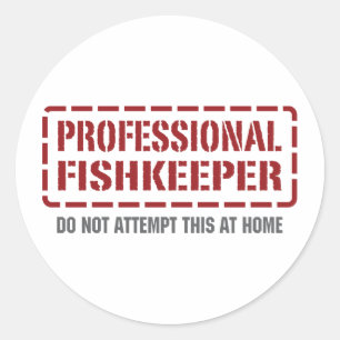 Professional Fishkeeper Classic Round Sticker
