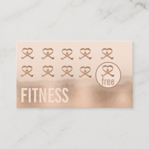 Professional fitness  personal trainer logo business card