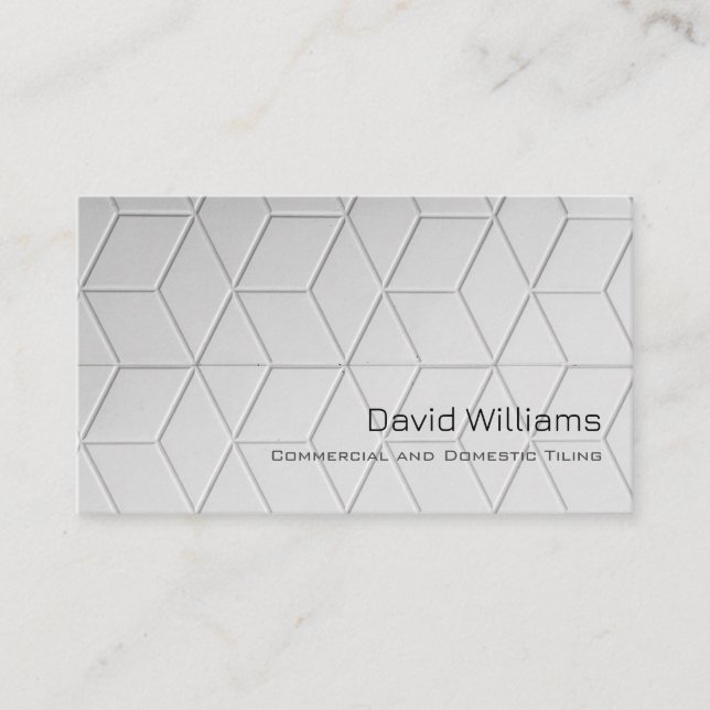 Professional Flooring and Tiler Business Card (Front)