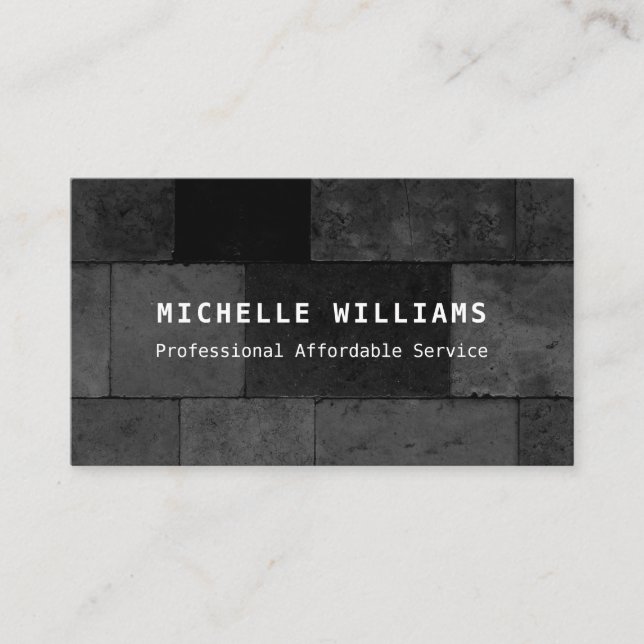 Professional Flooring and Tiler Business Card (Front)