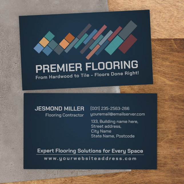 Professional Flooring Services -Floor installation Business Card (Creator Uploaded)