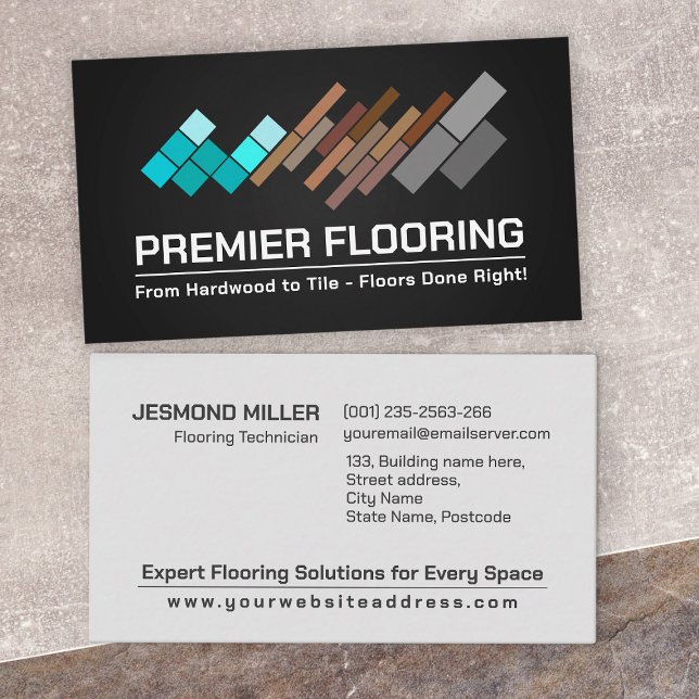 Professional Flooring Services -Floor installation Business Card (Creator Uploaded)