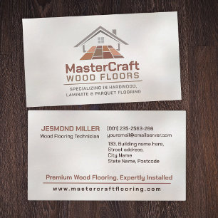 Professional Flooring Services -Floor installation Business Card