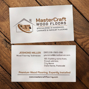 Professional Flooring Services -Floor installation Business Card