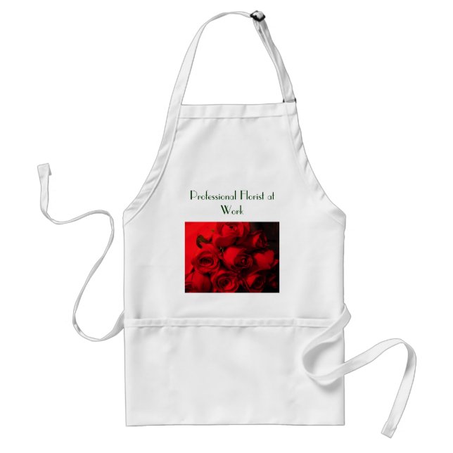 "Professional Florist at Work" Standard Apron (Front)