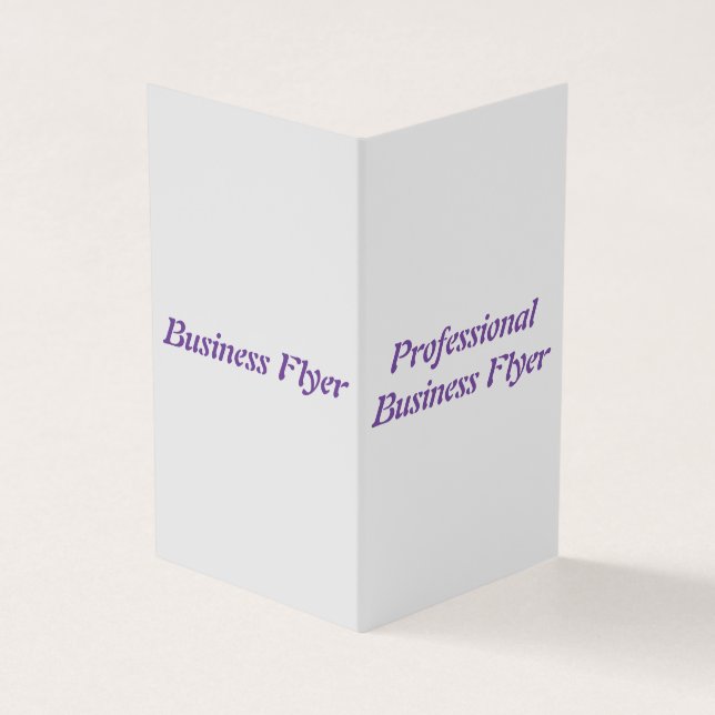 Professional Folded Business Card (Outside)