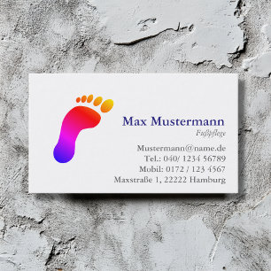 Professional foot care Business Cards