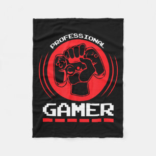 Professional Gamer Funny Gaming Quotes Gift For Pl Fleece Blanket