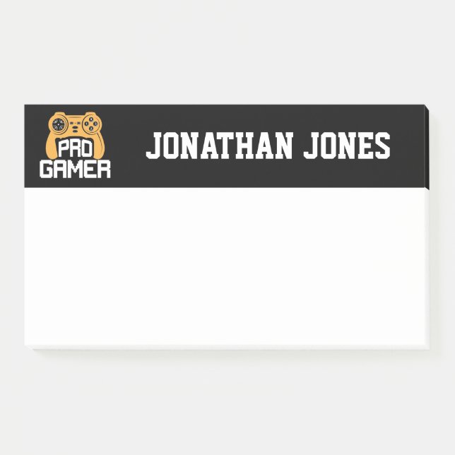 Professional Gamer Notes (Front)