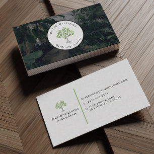Professional Gardener Landscaping Tree Business Card